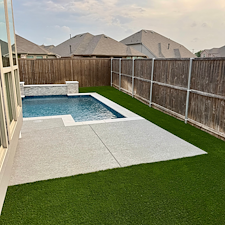 Backyard-Poolside-Sideyard-Artificial-Turf-Installation-in-Little-Elm-Texas 5